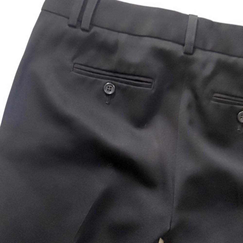 J. Crew City Fit Black Dress Pants 100% Wool Pleat - Picture 4 of 5